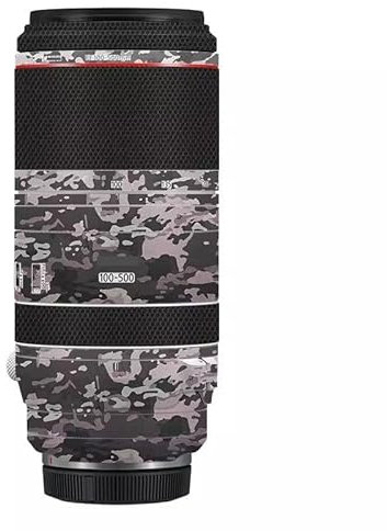 Autocollant pour objectif d'appareil photo - 100 - 500 - Film de protection pour Canon RF 100-500 mm F4,5-7,1 L est USM, Camouflage, Moderne