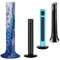 NICENEEDED Blue Peacock Pattern Tower Fan Dust Cover, Vertical Fan Dustproof Protective Cover Washable Tower Sleeve, Dust-Proof Protective Cover for Pedestal Fan Floor Stand Fan Decor