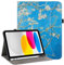 Vakarey Funda para iPad A16 11 Pulgadas 2025,para iPad 10 Generación/11 Generación Funda con Soporte para Lápiz,Flores