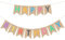 Happy Birthday Girlande Bunt, Geburtstag Vintage Banner, Happy Birthday Deko, Wimpelkette Stoff für Geburtstag Party Dekoration