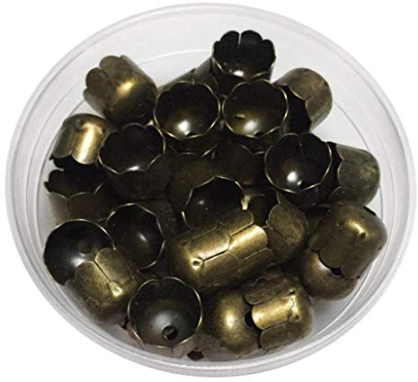 Endkappen für Schmuck, Eisen, 10 mm, Antik-Bronze, 45 Stück
