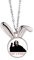 no/no Denying Devil Knife Blood Rabbit Necklace Pendant Bunny Animal Jewelry Gift