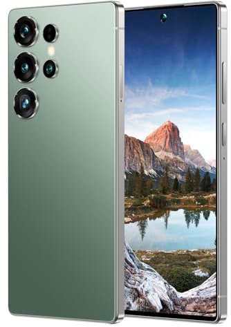 S25 Ultra 7.3 FHD Super-V Display Smartphone | Al Dual Camera | Snapdragon 8Gen4 | Batteria 7800mAh | 5G Global Bands | Doppia Slot SlM + SD | Imprinte Digitali Facciali E Laterali (Verde scuro,512)