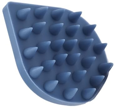 HONMEET Wassertropfenförmige Silikon Shampoo Bürste Kopfhautmassagegerät Weiche Massage Spitzen für Sanfte Reinigung und Tiefenpflege bei Nassem Haar Ergonomisch und Hautschonend Blau
