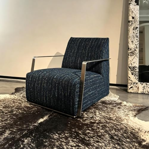 KIBONCY Lounge-Sessel, Moderner Strukturierter Tweed-Akzentstuhl, Bequemer Gepolsterter Lesesessel for Wohnzimmer, Schlafzimmer, Hotellobby