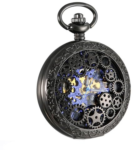 Lancardo Taschenuhr Vintage Herren Damen Uhr Analog mit Halskette Weihnachten Geschenk