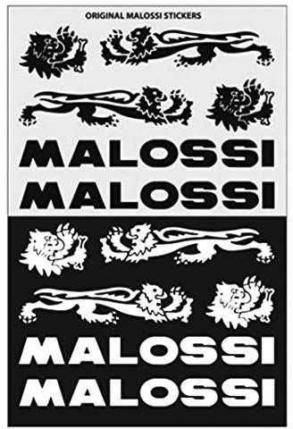 MALOSSI 3314154 COMPATIBILE CON MINI ADESIVI COMPATIBILE CON MALOSSI NERO/ARGENTO
