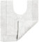 Allure Heavyweight Reversible Pedestal Toilet Mat, 100% Cotton, Super soft, Washable, Large Size 55cm x 55cm (White)