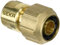 Geka 843KSB Schlauchstück mit Wasserstopp 3/4 Zoll 19 mm MS DVGW VP550, Gold, 18 x 8 x 13 cm