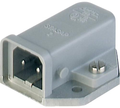 Hirschmann 930822106-1 Netz-Steckverbinder STASAP Stecker, Einbau horizontal Gesamtpolzahl: 2 + PE 16 A Grau 1 St.