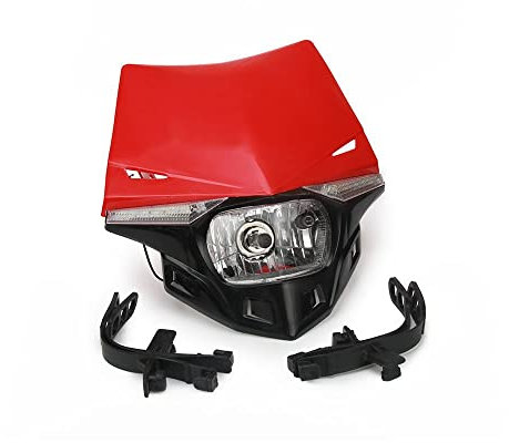 Un Xin Feux Rouges de tête de Moto Universel Phare Avant Lampe Frontale LED Turning lumière Cfr250r Cfr450r Cfr450 X Cfr250 X Xr250 Cr125 Cr250 Dirt Pit Bike Moto Motocross Enduro