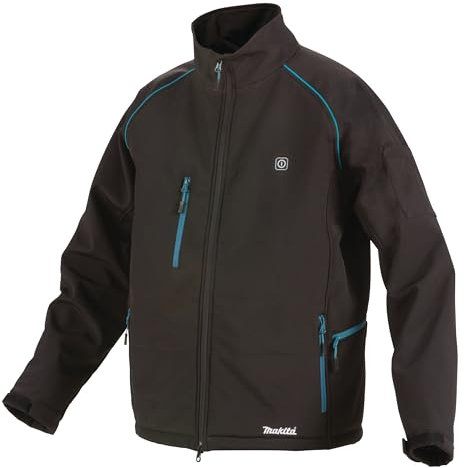 Makita DCJ205Z2XL Akku-Thermojacke Gr. 2XL 12 V max./14,4 V/18 V (ohne Akku, ohne Ladegerät), Schwarz, 17-21