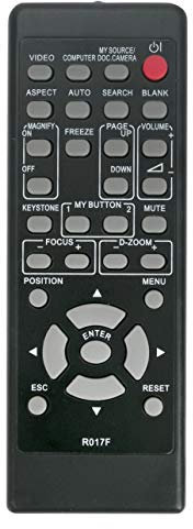 R017F Télécommande de rechange compatible avec projecteur LED Hitachi CP-A302WN CP-AW2519N CP-AW312WN CP-D27WN CP-D32WN CP-DW25WN CP-EW250N CP-X3021WN