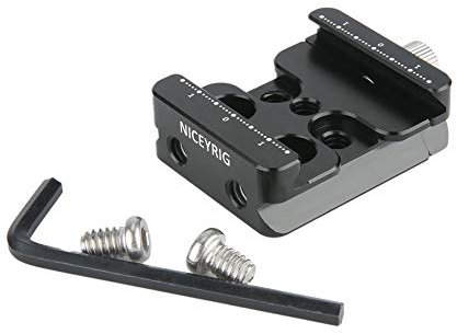 NICEYRIG Universale Arca Standard Quick Release Base Piastra Morsetto per DJI Ronin S Gru Serie/Weebill S/MOZA Stabilizzatore Gimbal