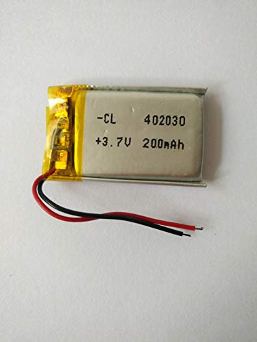 2Pcs 402030 3.7V 200mAh Polymer Lipo Battery with PCM Rechargeable for MP3, MP4, MP5 RC Helicopter/Headset/Toys
