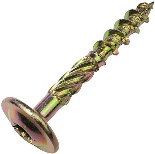 AERZETIX - C48346 - Lot de 100 Vis à bois Ø6x50mm - à tête large bombée - à empreinte étoile Т30