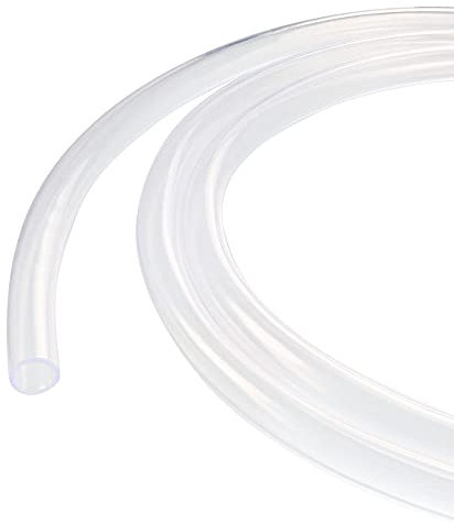 sourcing map PVC Transparent Hose Vinyl Tubing 8mm ID 10mm OD 2.5m Flexible Lightweight for Water Tube,Air Tube