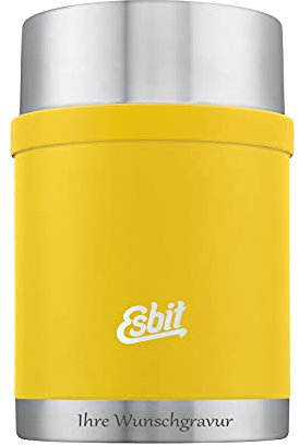 Esbit Sculptor Thermobehälter für Essen, mit personalisierter Gravur, Edelstahl, BPA-Frei, Schwarz, Silber &mehr, 500ml, 750ml & 1000ml, Speisegefäß für warme und kalte Speisen, für Suppen und Salate