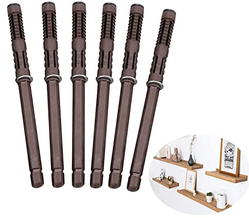 6PCS Concealed Floating Shelf Brackets, Heavy Duty Invisible Supports for DIY Custom Wall Floating Board Shelves (10 x 100mm)