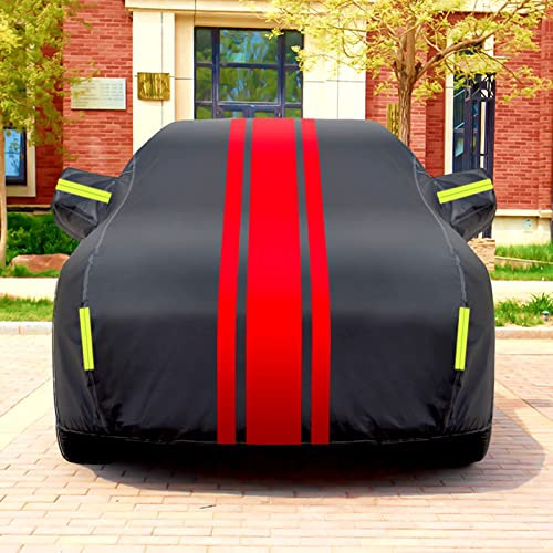 CARXB Autoabdeckung für Volkswagen Touran, Viloran, Sharan, Caravelle, Multivan vollgarage Autoabdeckung Wasserdicht Atmungsaktiv(Color:F,Size:Touran)