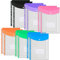Dokumentenmappe A4 12PCS Dokumententasche A4 Lochrand mit Druckknopf Klarsichthüllen Dokumente A4 Dokumenten-Taschen A4 Folders Transparente Dokumententasche Sichttasche Dokumenten Ordner Wasserdicht