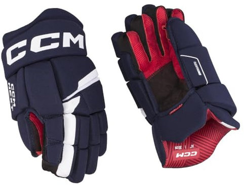 CCM Next Eishockey Handschuhe Senior (Navy/Weiß, Größe: 15)