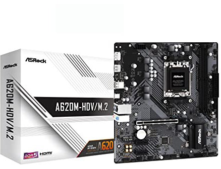 Asrock A620M-HDV/M.2 AMD A620 Emplacement AM5 micro ATX