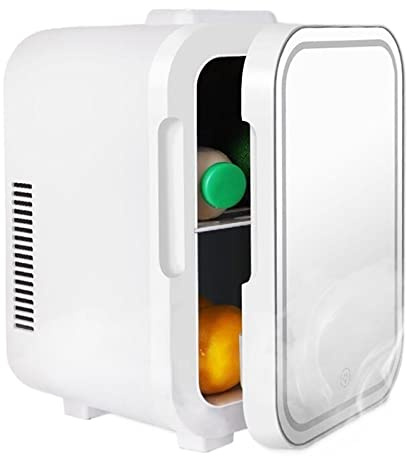 DieffematicBX Mini Frigo Réfrigérateur Portable 12V/220V Mini Miroir réfrigérateur Auto compresseur étudiant dortoir Usage Domestique Camping Refroidisseur réfrigérateur