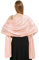 heekpek Schal Damen Leicht Seidensatin Schal Stola Damen Elegant Übergroßer Stola Festlich Umschlagtuch Damen Glitzer Lang Schal für Ganzjährig, Creme Rosa