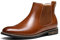 Bruno Marc Stivaletti Chelsea da Uomo Stivaletti in Pelle,Size 42,Marrone,URBAN-06-1
