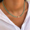 18K Naturperlen-Choker-Halskette, weißer Perlen-Charm, natürliche Süßwasserperlen-Halskette