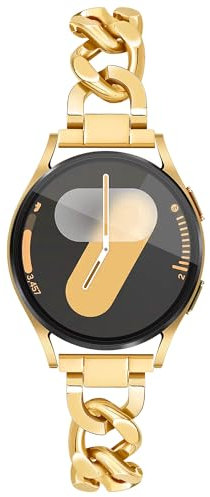 Ocaer Kompatibel mit Samsung Galaxy Watch 7/6/5/4/FE Armband 40mm 44mm/6 Classic 43mm 47mm/ 5 pro 45mm, Metall 20mm Armband für Samsung Galaxy Watch 4 Classic 42mm 46mm/Active 2, Damen Frauen