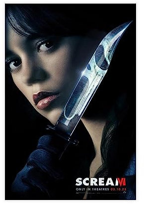 EMIGOS Scream 6 Filmposter auf Leinwand, Poster, Wandkunst, Dekor, Bild, Gemälde für Wohnzimmer, Schlafzimmer, Dekoration, ungerahmt, 50 x 75 cm