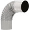 KOTARBAU® Kaminrohrbogen 90° Bogen Ø 100 mm Ofenrohr Rauchrohr aus Blech Abgasrohrbogen für Kamin Ofenknie Silber Rohr Winkel
