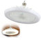 GLazzy Moderno ventilador de techo cerrado remoto, luz de ventilador de perfil bajo cerrado silencioso, for cocina/baño/garaje/despensa/cuarto de herramientas/lavadero