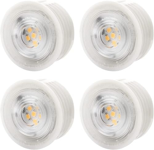Sweet Led Lampe 5W – Flach Ø50x20mm Keramik Leuchtmittel - 320lm, 4000K, 230V Ersatz für Halogen Leuchten, Passend für Einbauspots - Aufbauspots 4er Pack