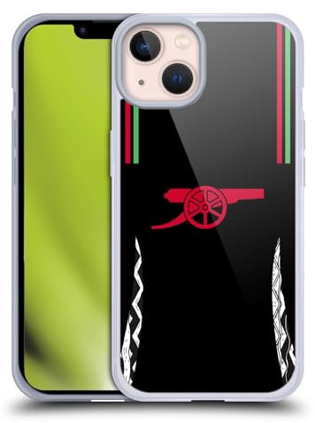 Head Case Designs Officially Licensed Arsenal FC Away 2024/25 Kit Soft Gel Case Compatible With Apple iPhone 13