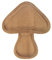 Fyne-Finds Rustic Mushroom Wooden Section Plate Autumn Snacks Nuts Fruits Serving Portion Tray Gift