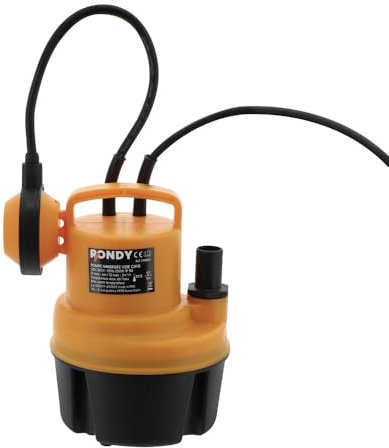 Pompe vide cave 250W - Eaux claires - Rondy - 5000l/h - Hauteur de refoulement : 6m