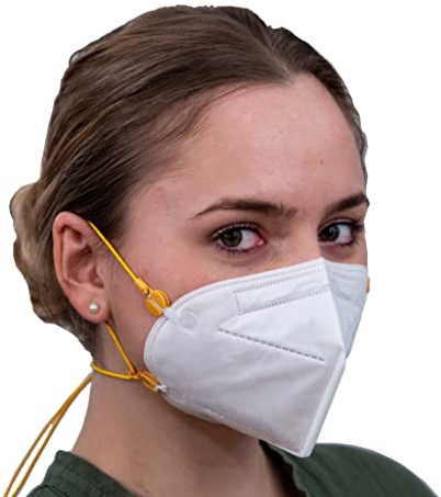 kela Maskenhalter Perfekt Fit & Park - Maskenverlängerung - Maskenband - Verlängerungsschnur für Masken - Mundschutz-Verlängerung 2 Stück - Hellgrün