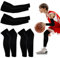 JIEYAO Teenager Sport Armstulpen und Beinärmel Set,Anti-UV Sonnenschutz Armschoner und Lange Kompressions-Beinärmel Unisex Arm Sleeve für Jugend Volleyball Basketball Fußball