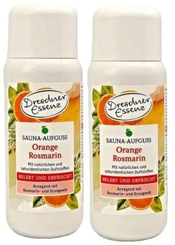 2er Pack Dresdner Essenz Sauna-Aufguss Orange Rosmarin 2 x 250ml