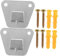 JEWEDECO Set of Wall Mount Fan Brackets Wall Fan Mounting Bracket Universal Fit Steel Construction
