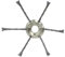 Cabezal de alambre de acero para cortacésped de gasolina, accesorio para cortacésped, cortador de cepillo, rueda de desbrozadora para eliminar malas hierbas, musgo (6 cabezas)