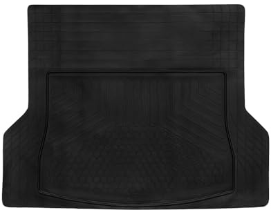 OMAC Kofferraumwanne für Skoda Elroq 2024-2026 Schwarz | Antirutsch, Universal (zuschneidbar), Laderaumwanne, Antirutschmatte, Kofferraummatte, 3D-Passform, wasserdicht
