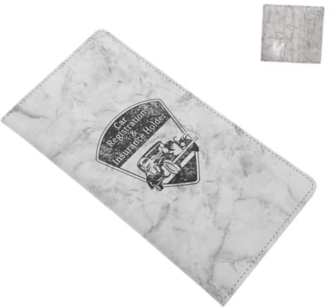 TEMPNAP Portadocumenti Auto con Design Elegante Organizer Multifunzionale per Assicurazione e Documenti Auto Accessori Interni Pratici e