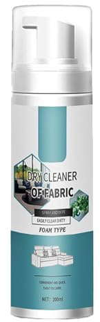 Fabric Sofa Cleaner Foam,Dry Cleaning Agent for Fabric Sofa,Dry Foam Cleaner,200 ml
