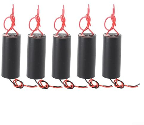 Confezione da 5 moduli ad alta tensione da 400 kV, trasformatore step-up, alimentazione in ingresso 3-6 V, per esperimenti scientifici e progetti generatori di ioni, colore nero