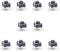 Movilideas - 10x Micro Pulsador SWITCH 6x6x5 mm PCB 4 PINES CORTOS.