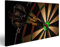 islandburner Bild auf Leinwand DREI Darts Bulls Eye Close Up Hobbyraum Dart Bilder Wandbilder Poster